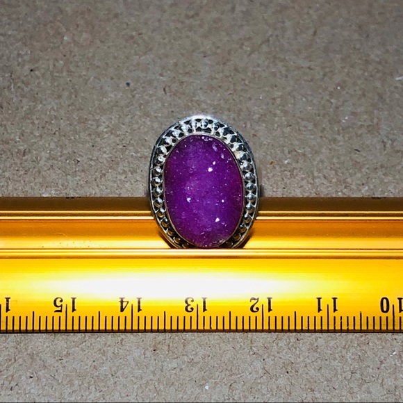Pink Druzy Ring - Picture 4 of 7